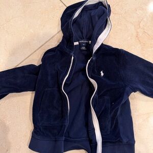 Ralph Lauren Kids Dark Blue Zip-Up Hoodie